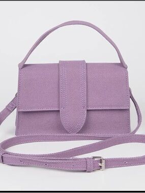 Lilac Top-Handle Crossbody Bag